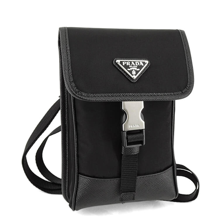 プラダ PRADA メンズ レディース ショルダーバッグ ブラック