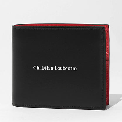 CHRISTIAN LOUBOUTIN メンズ 2つ折り財布 CANOPY 3265105 BLACK ブラック BK01