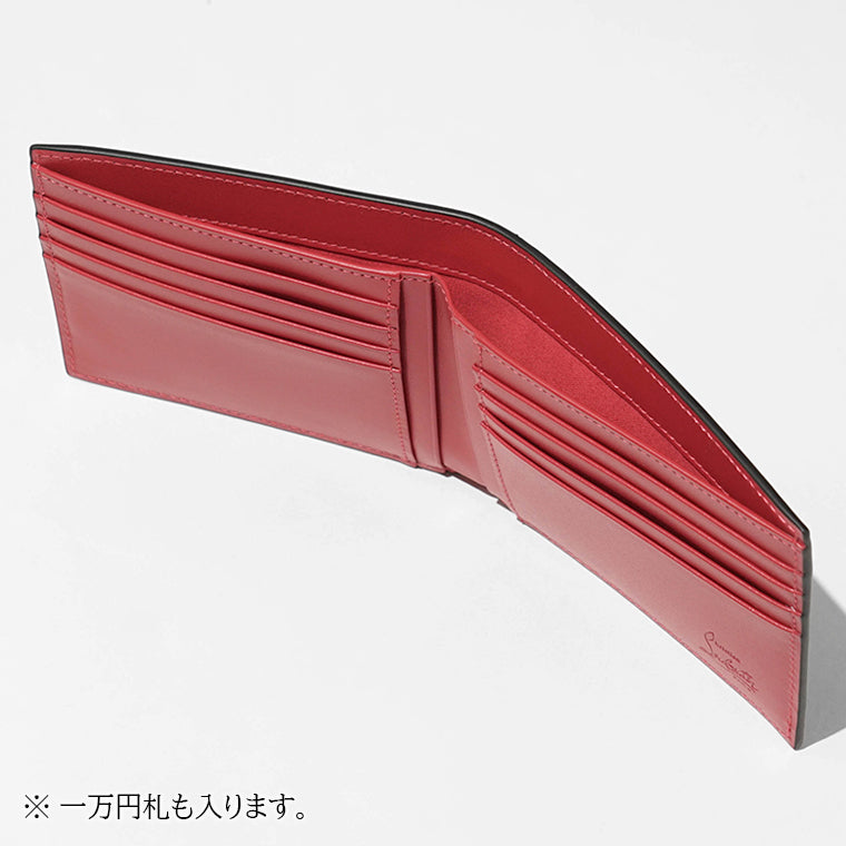 CHRISTIAN LOUBOUTIN メンズ 2つ折り財布 CANOPY 3265105 BLACK ブラック BK01
