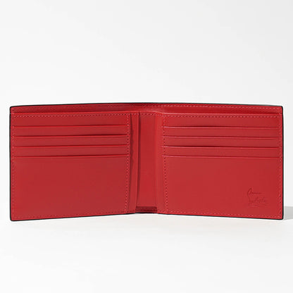 CHRISTIAN LOUBOUTIN メンズ 2つ折り財布 CANOPY 3265106 LOUBI レッド R251