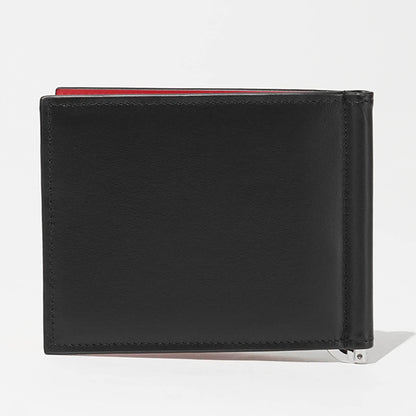 CHRISTIAN LOUBOUTIN メンズ マネークリップ折財布 CANOPY 3265111 BLACK GUN METAL ブラック B078
