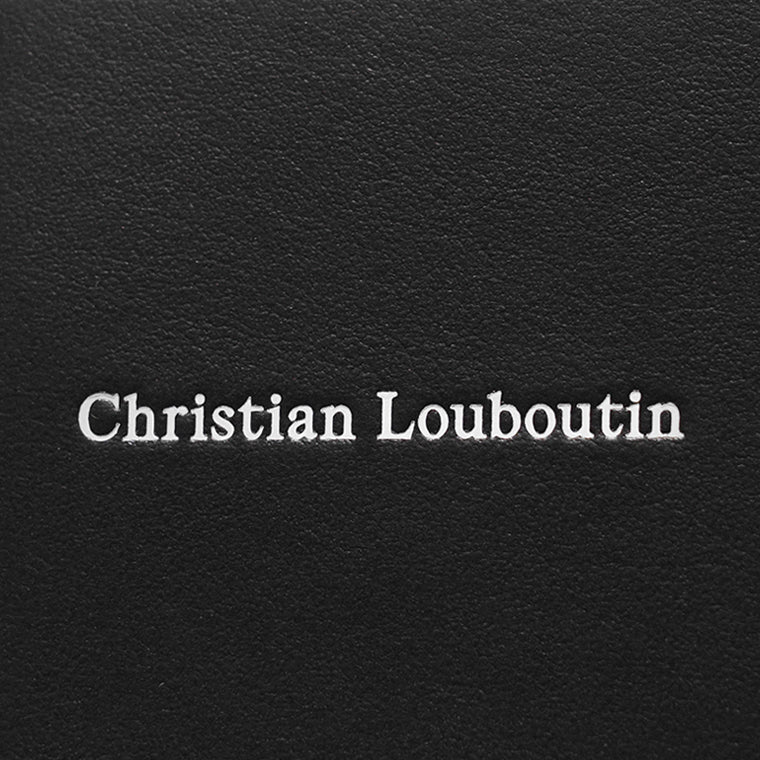 CHRISTIAN LOUBOUTIN メンズ マネークリップ折財布 CANOPY 3265111 BLACK GUN METAL ブラック B078