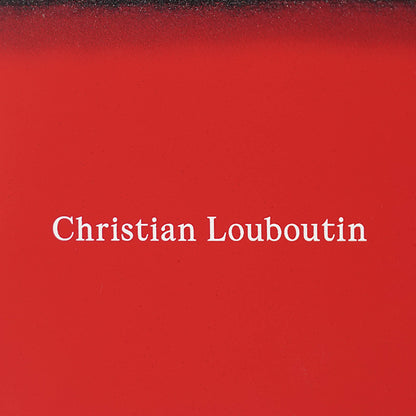 CHRISTIAN LOUBOUTIN メンズ マネークリップ折財布 CANOPY 3265112 LOUBI GUN METAL レッド Q520
