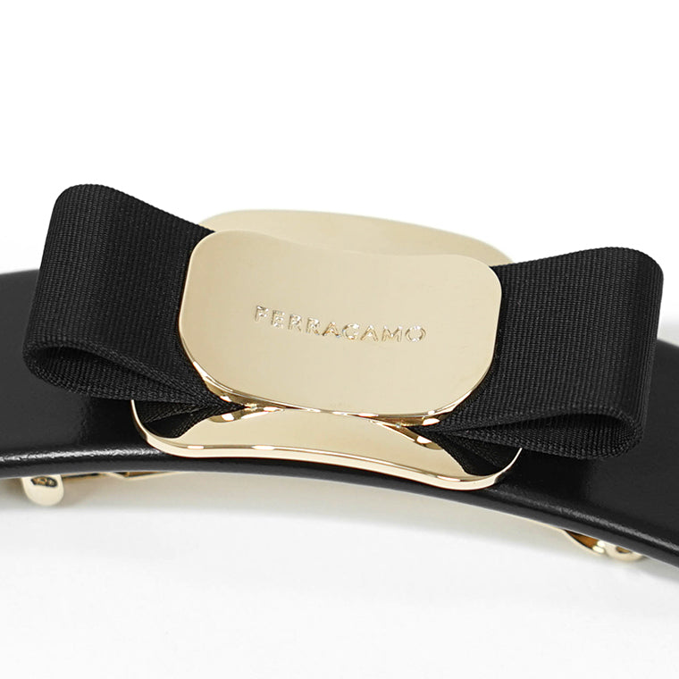 FERRAGAMO レディース バレッタ VARA 340421 771551 BLACK ブラック 001