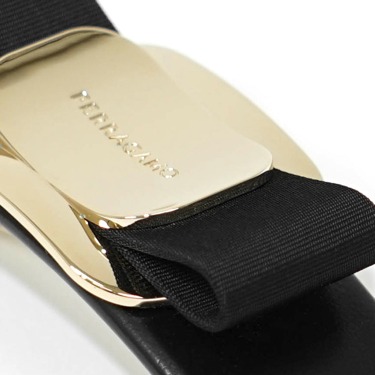 FERRAGAMO レディース バレッタ VARA 340421 771551 BLACK ブラック 001