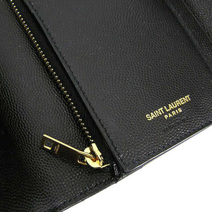 SAINT LAURENT レディース 3つ折り財布 モノグラム コンパクト スリーフォールド ウォレット 403943 BOW01 NERO 1000