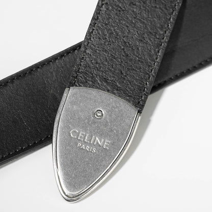 CELINE メンズ ベルト LARGE WESTERN BELT 45BBT3AJG BLACK ブラック 38SI