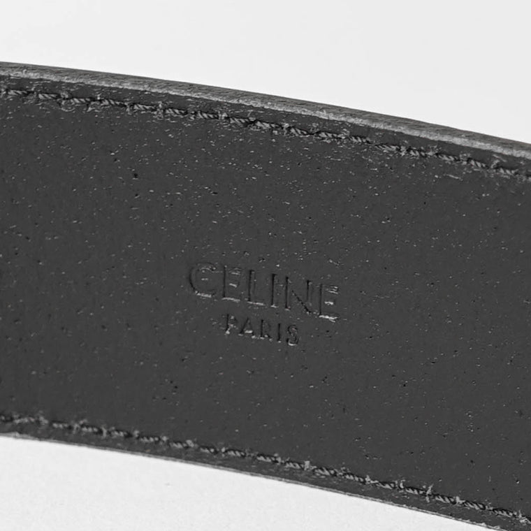 CELINE メンズ ベルト BC 21 35MM 45BNG3ATS BLACK ブラック 38KI