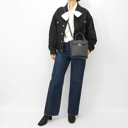 Vivienne Westwood レディース ショルダーバッグ TEDDY SMALL TOTE CROSSBODY 4803000DU S000D BLACK ブラック N403