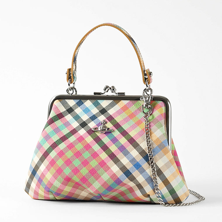 Vivienne Westwood レディース ショルダーバッグ GRANNY FRAME PURSE 4B010007W S001S HEATHER PLAID マルチ O315