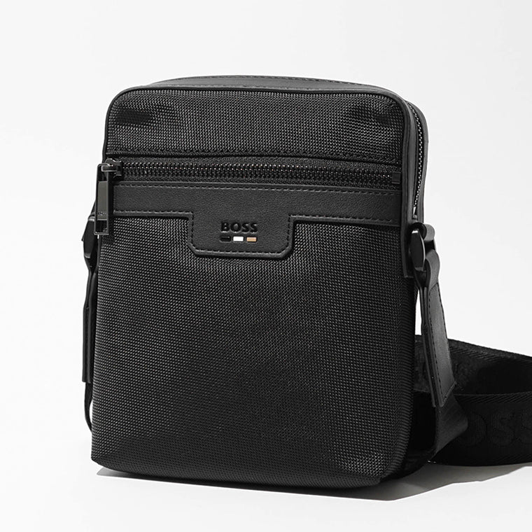 HUGO BOSS メンズ ショルダーバッグ RAY N NS ZIP 50536169 ブラック 001