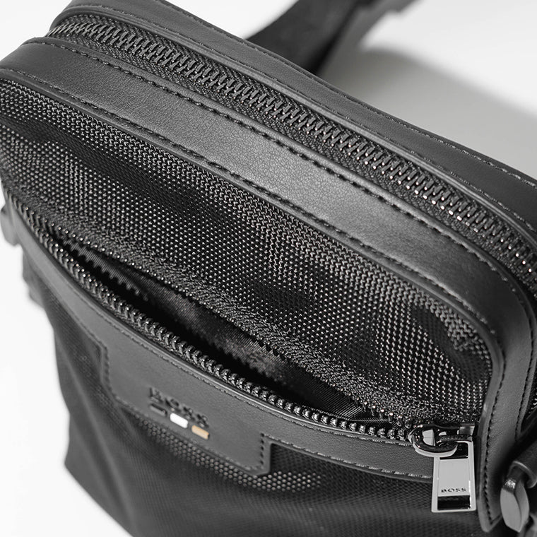 HUGO BOSS メンズ ショルダーバッグ RAY N NS ZIP 50536169 ブラック 001