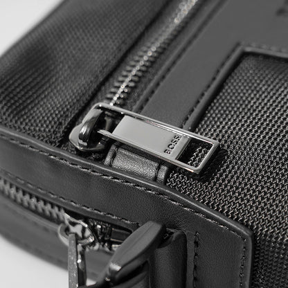 HUGO BOSS メンズ ショルダーバッグ RAY N NS ZIP 50536169 ブラック 001
