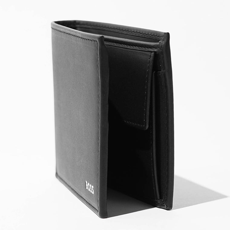 【2026SS SUMMER SALE】HUGO BOSS メンズ 2つ折り財布 RANDY 4CC COIN 50546152 ブラック 001