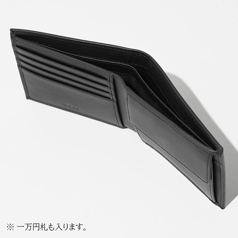 【2026SS SUMMER SALE】HUGO BOSS メンズ 2つ折り財布 RANDY 4CC COIN 50546152 ブラック 001