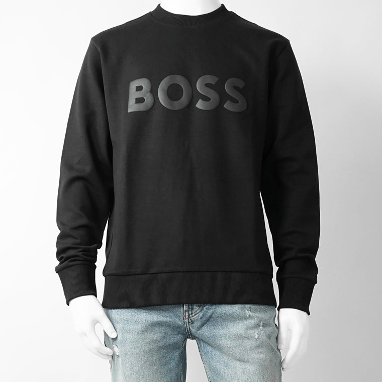 HUGO BOSS メンズ スウェットシャツ SALBO 50555516 ブラック 001