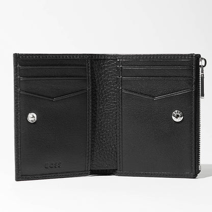 【2026SS SUMMER SALE】HUGO BOSS メンズ 2つ折り財布 NEW CROSSTOWN BIFZIP 50563612 ブラック 001