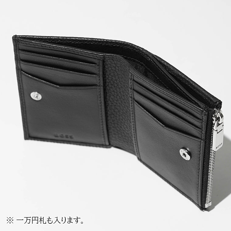 【2026SS SUMMER SALE】HUGO BOSS メンズ 2つ折り財布 NEW CROSSTOWN BIFZIP 50563612 ブラック 001
