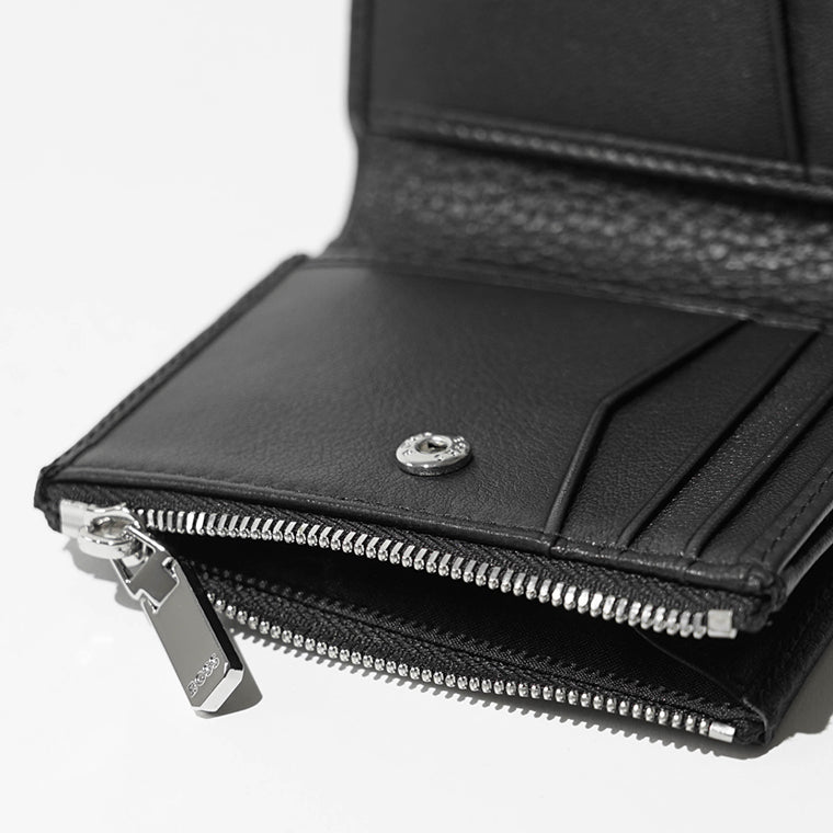 【2026SS SUMMER SALE】HUGO BOSS メンズ 2つ折り財布 NEW CROSSTOWN BIFZIP 50563612 ブラック 001