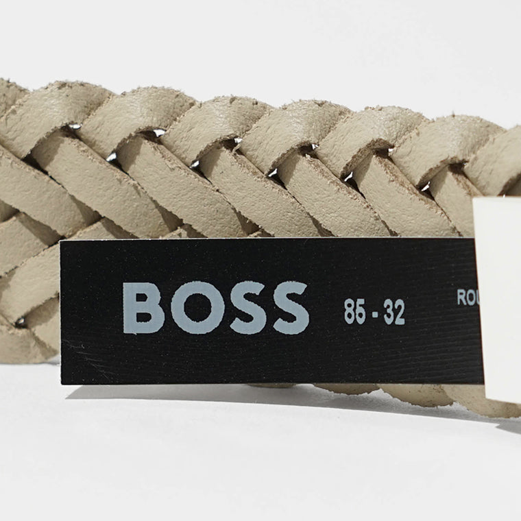 HUGO BOSS メンズ ベルト ROUL WNL TRI SZ30 50564004 OPEN BEIGE オープンベージュ 286