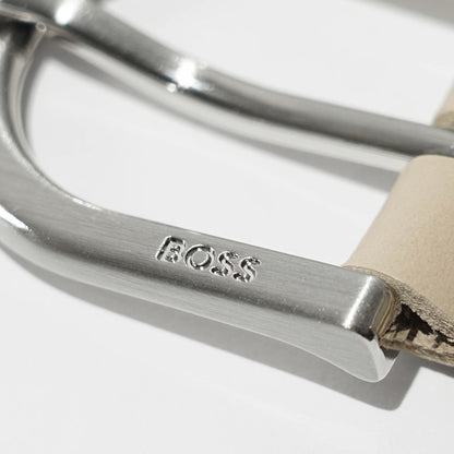 HUGO BOSS メンズ ベルト ROUL WNL TRI SZ30 50564004 OPEN BEIGE オープンベージュ 286