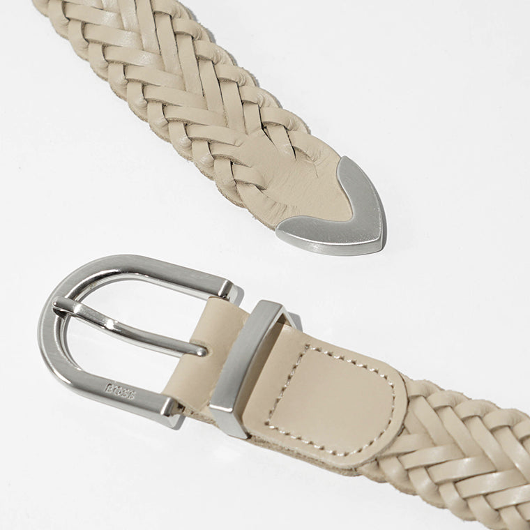 HUGO BOSS メンズ ベルト ROUL WNL TRI SZ30 50564004 OPEN BEIGE オープンベージュ 286