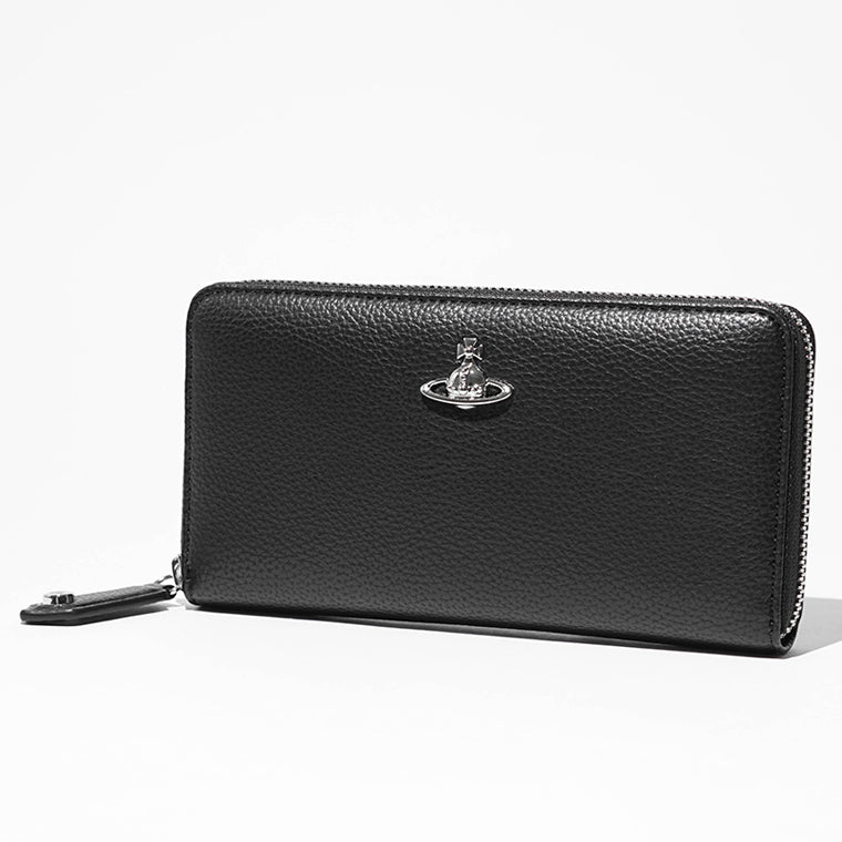 Vivienne Westwood レディース メンズ 長財布 CLASSIC ZIP ROUND WALLET 5106005BW S000D BLACK ブラック N403