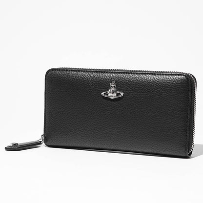 Vivienne Westwood レディース メンズ 長財布 CLASSIC ZIP ROUND WALLET 5106005BW S000D BLACK ブラック N403