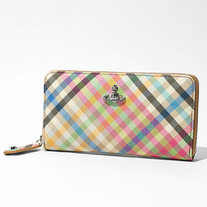 Vivienne Westwood レディース 長財布 CLASSIC ZIP ROUND WALLET 5106005BW S001S HEATHER PLAID マルチ O315