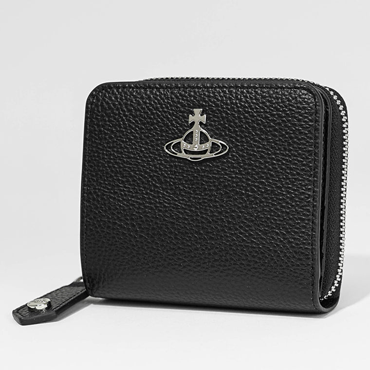 Vivienne Westwood レディース メンズ 2つ折り財布 MEDIUM ZIP WALLET 5107004JU S000D BLACK ブラック N403