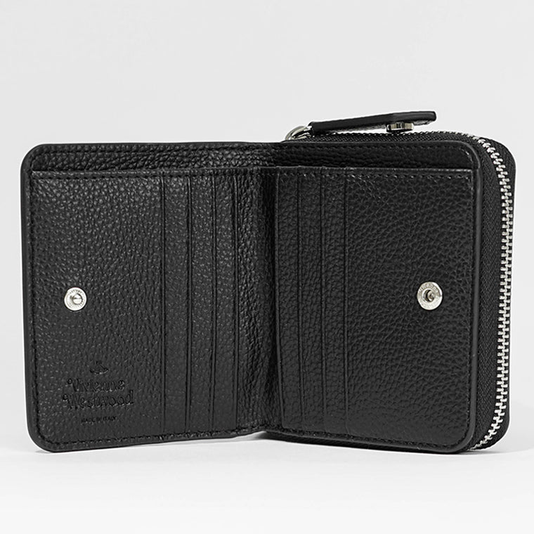 Vivienne Westwood レディース メンズ 2つ折り財布 MEDIUM ZIP WALLET 5107004JU S000D BLACK ブラック N403