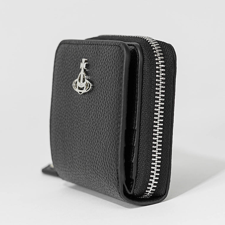Vivienne Westwood レディース メンズ 2つ折り財布 MEDIUM ZIP WALLET 5107004JU S000D BLACK ブラック N403