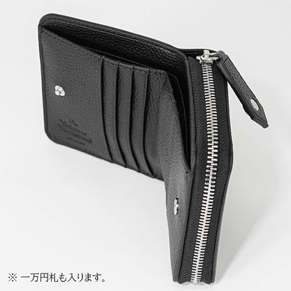 Vivienne Westwood レディース メンズ 2つ折り財布 MEDIUM ZIP WALLET 5107004JU S000D BLACK ブラック N403