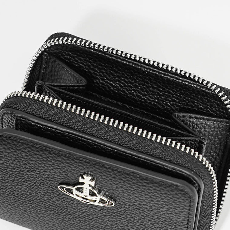 Vivienne Westwood レディース メンズ 2つ折り財布 MEDIUM ZIP WALLET 5107004JU S000D BLACK ブラック N403