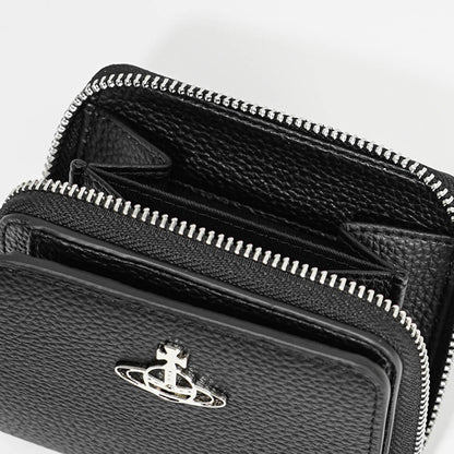 Vivienne Westwood レディース メンズ 2つ折り財布 MEDIUM ZIP WALLET 5107004JU S000D BLACK ブラック N403
