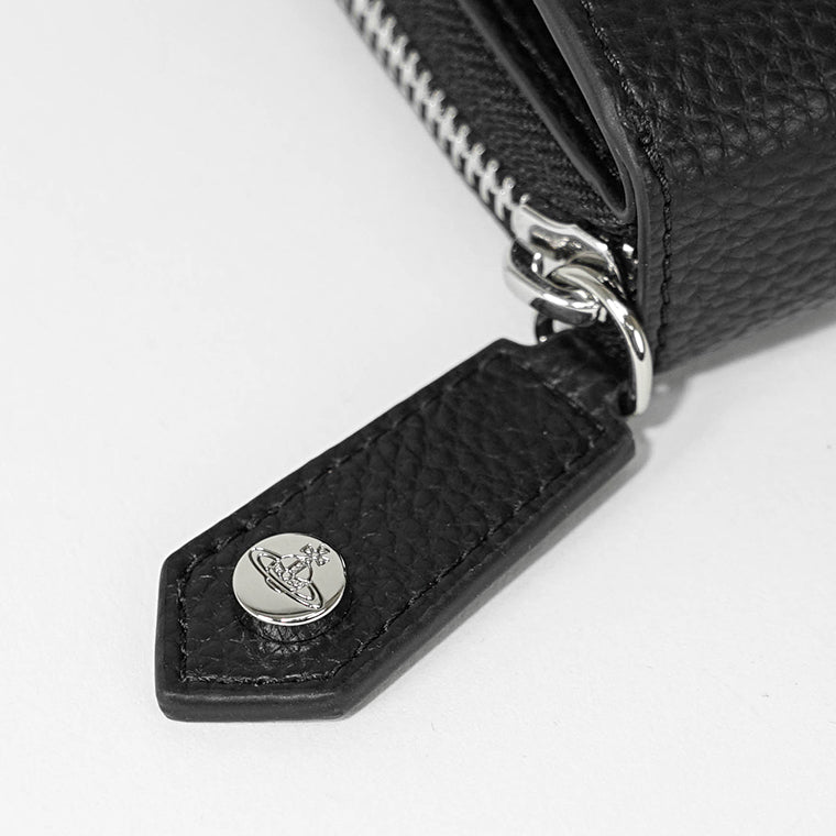 Vivienne Westwood レディース メンズ 2つ折り財布 MEDIUM ZIP WALLET 5107004JU S000D BLACK ブラック N403