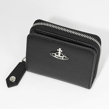 Vivienne Westwood レディース メンズ 2つ折り財布 MEDIUM ZIP WALLET 5107004JU S000D BLACK ブラック N403