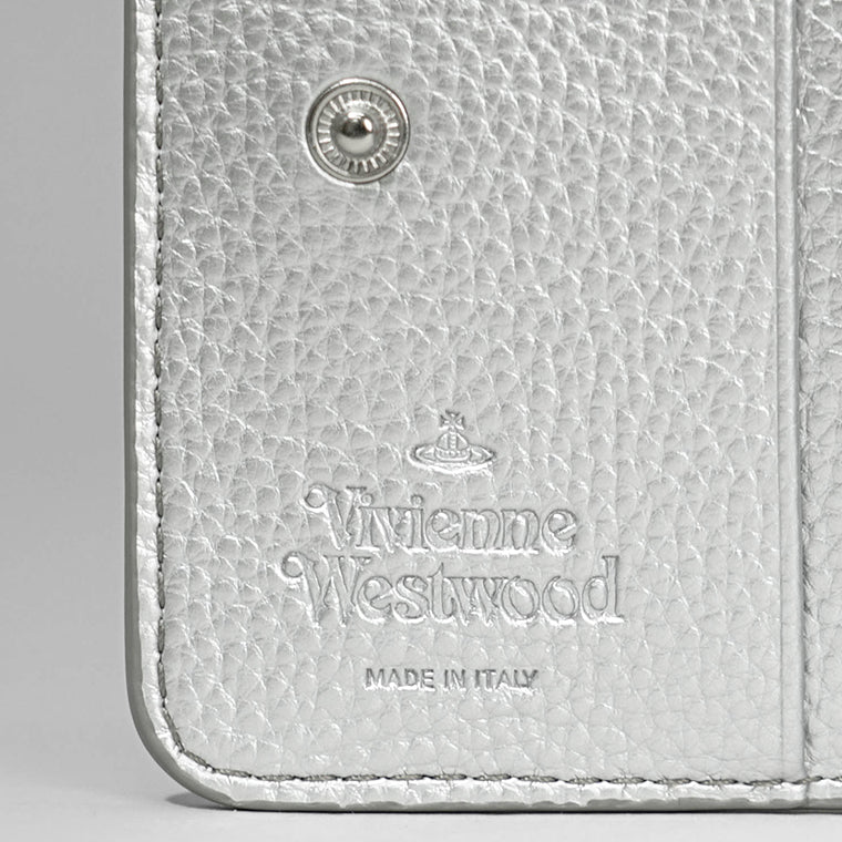Vivienne Westwood レディース メンズ 2つ折り財布 MEDIUM ZIP WALLET 5107004JU S000D SILVER シルバー Q401