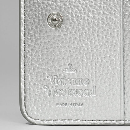 Vivienne Westwood レディース メンズ 2つ折り財布 MEDIUM ZIP WALLET 5107004JU S000D SILVER シルバー Q401