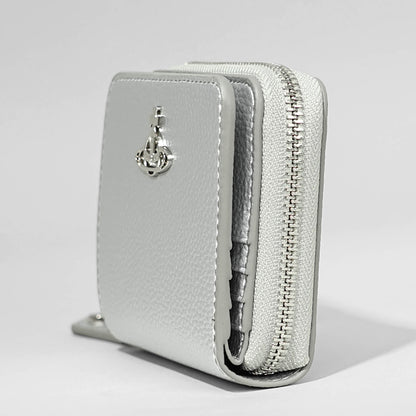 Vivienne Westwood レディース メンズ 2つ折り財布 MEDIUM ZIP WALLET 5107004JU S000D SILVER シルバー Q401