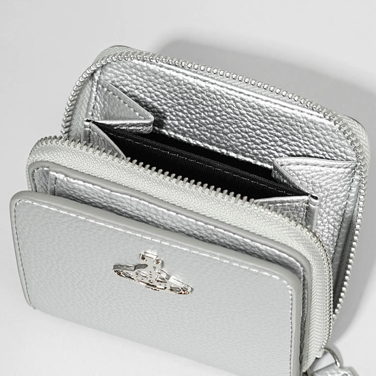 Vivienne Westwood レディース メンズ 2つ折り財布 MEDIUM ZIP WALLET 5107004JU S000D SILVER シルバー Q401