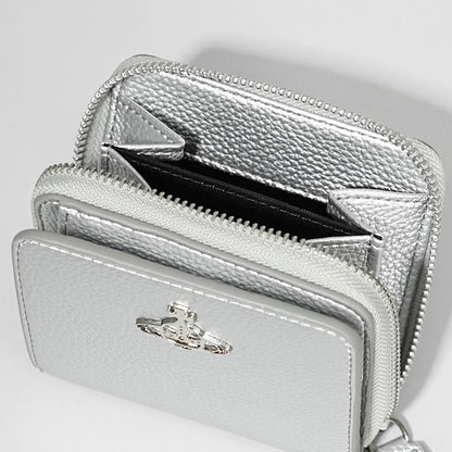 Vivienne Westwood レディース メンズ 2つ折り財布 MEDIUM ZIP WALLET 5107004JU S000D SILVER シルバー Q401