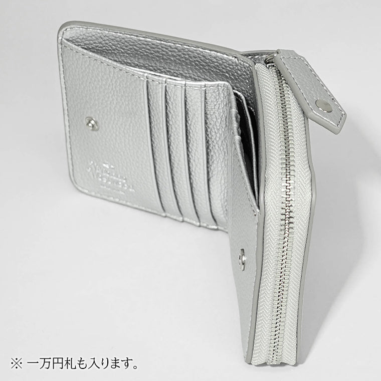 Vivienne Westwood レディース メンズ 2つ折り財布 MEDIUM ZIP WALLET 5107004JU S000D SILVER シルバー Q401