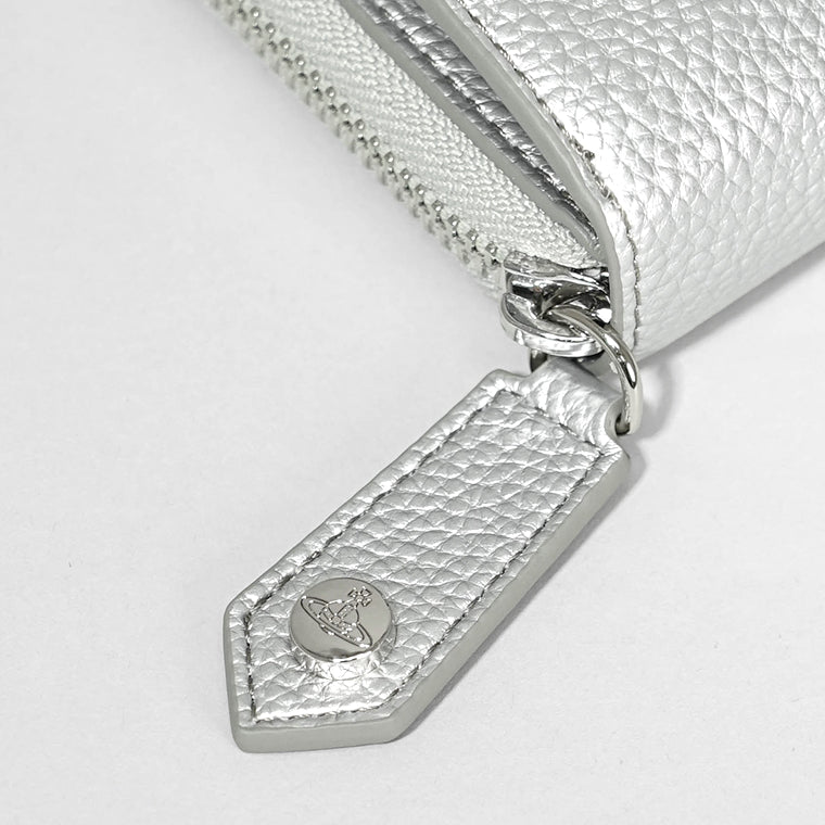 Vivienne Westwood レディース メンズ 2つ折り財布 MEDIUM ZIP WALLET 5107004JU S000D SILVER シルバー Q401