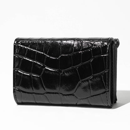 Vivienne Westwood レディース 3つ折り財布 EMBOSS CROC LEATHER ENVELOPE BILLFOLD 5115002EW L0098 BLACK ブラック N401