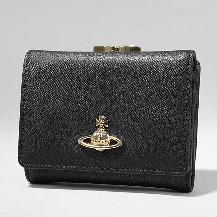 Vivienne Westwood レディース メンズ 3つ折り財布 SMALL FRAME WALLET 5115002MW L001N BLACK ブラック N402