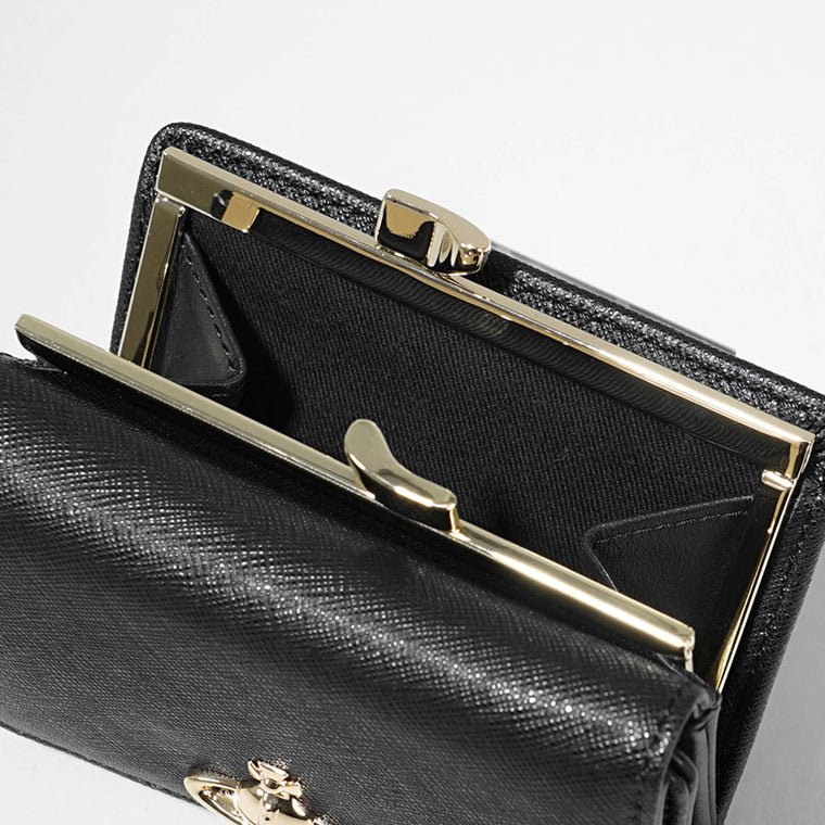 Vivienne Westwood レディース メンズ 3つ折り財布 SMALL FRAME WALLET 5115002MW L001N BLACK ブラック N402