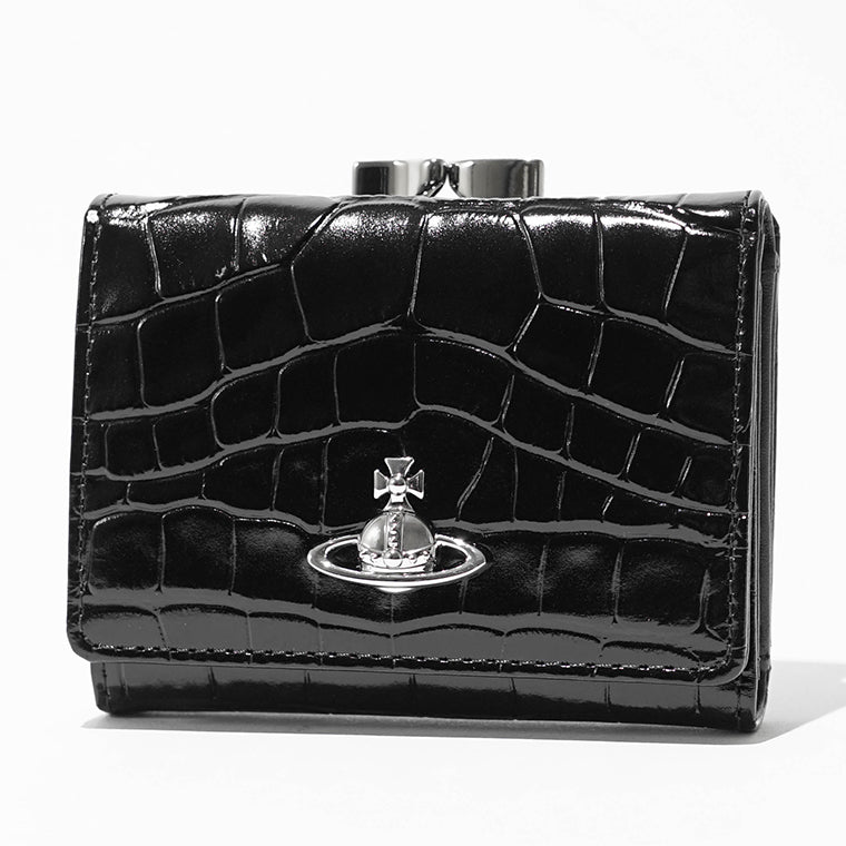 Vivienne Westwood レディース メンズ 3つ折り財布 SMALL FRAME WALLET 5115002MW L0098 BLACK ブラック N401