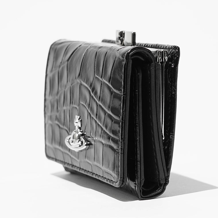 Vivienne Westwood レディース メンズ 3つ折り財布 SMALL FRAME WALLET 5115002MW L0098 BLACK ブラック N401