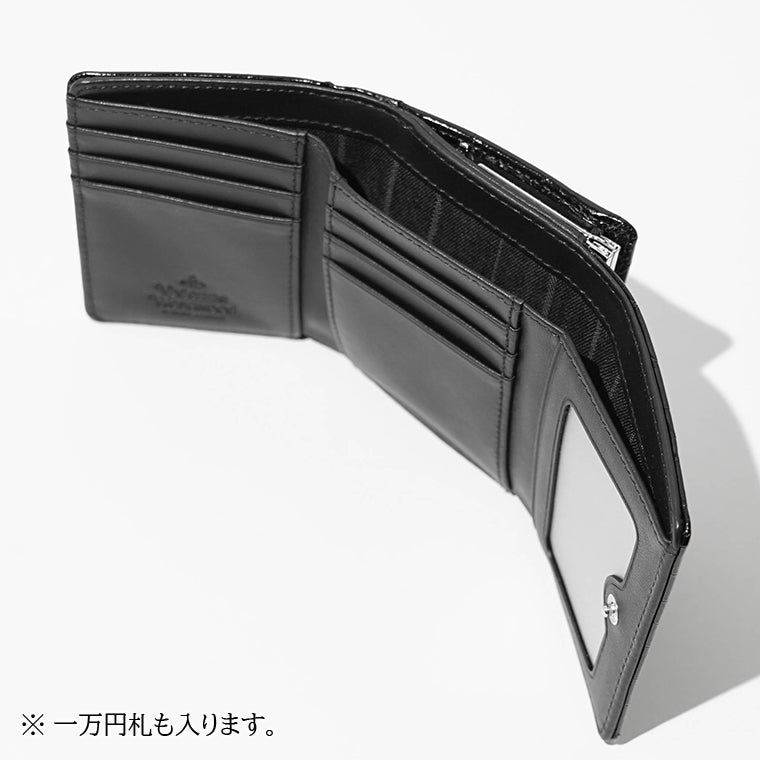 Vivienne Westwood レディース メンズ 3つ折り財布 SMALL FRAME WALLET 5115002MW L0098 BLACK ブラック N401